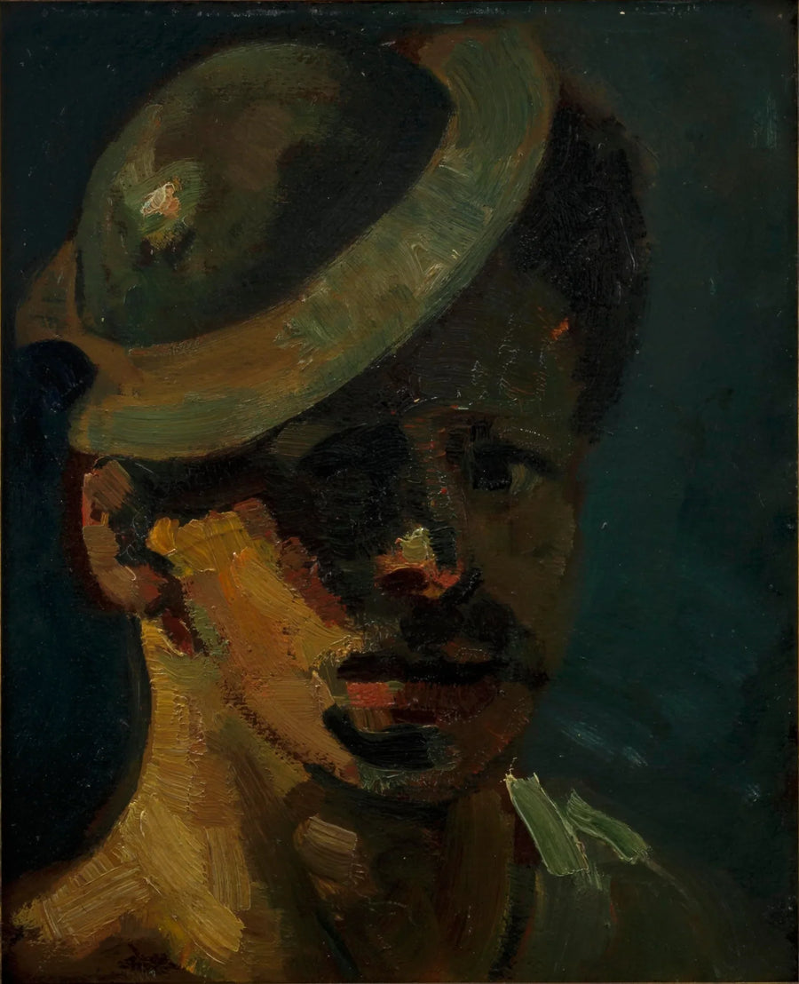 Zelfportret met hoedje - Theo van Doesburg