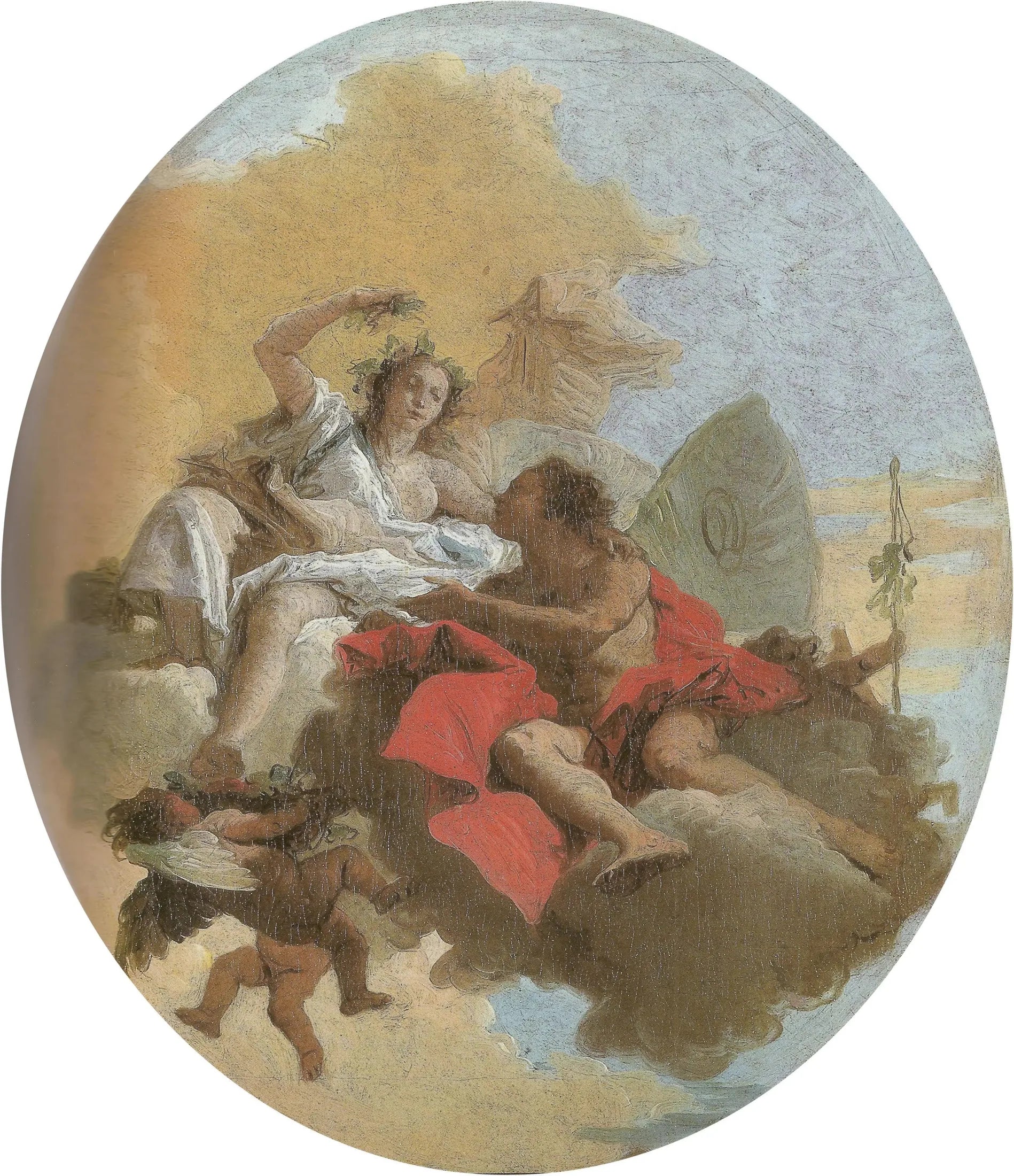 Zéphyr et Flore - Giovanni Battista Tiepolo image 1 reproduction réalisée par Alpha Reproduction