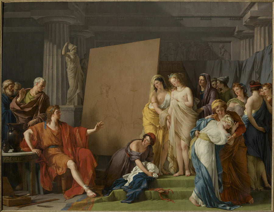 Zeuxis choisissant pour modèles les plus belles filles de Crotone - François-André Vincent