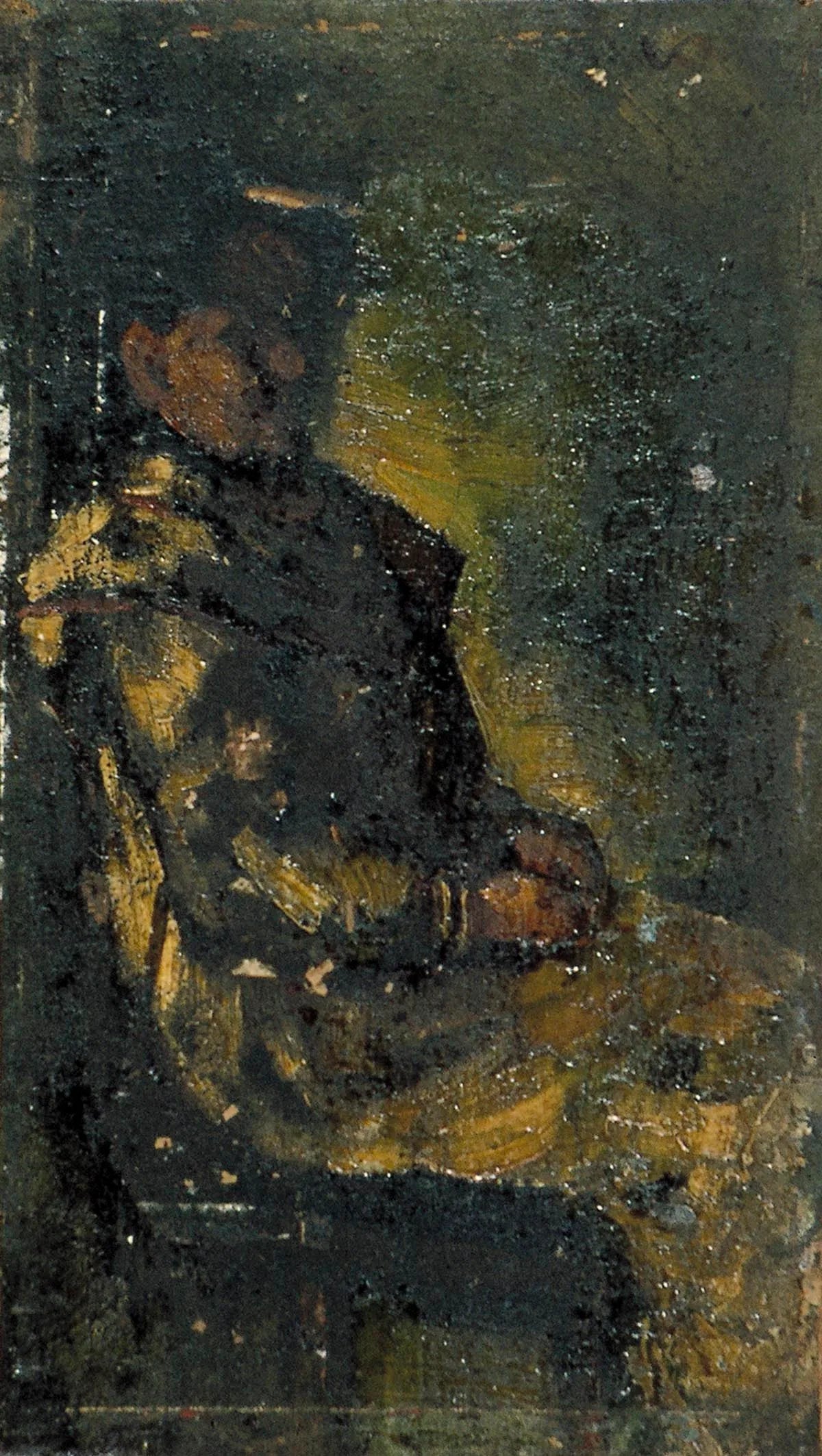 Zittende vrouw (Agnita Feis) - Theo van Doesburg image 1 reproduction d’œuvre d’art à l’huile